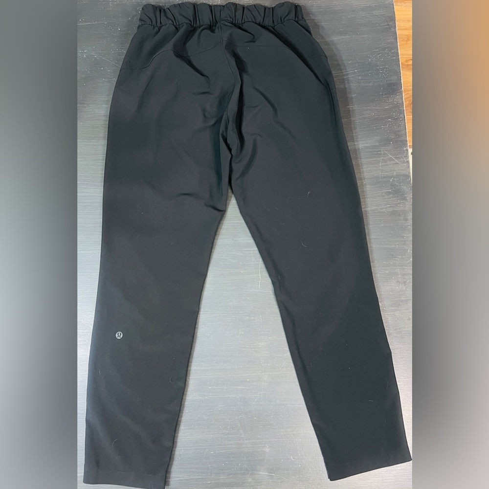 Lululemon Stretch High-Rise Pant 7/8 Length Black Sz 6 Comfort Casual Pull On - Picture 4 of 7